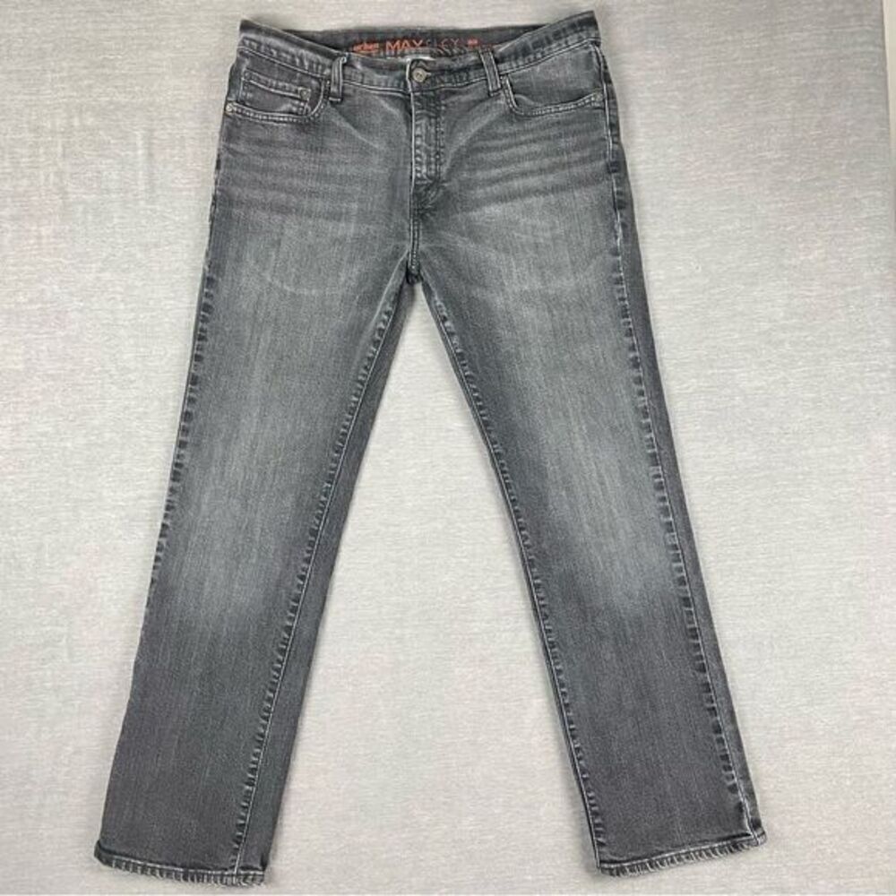 Urban Pipeline Max Flex Charcoal Slim Straight Denim Jeans Men’s Jeans 36x30